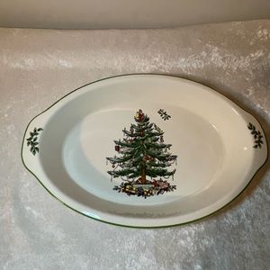 Spode Christmas Tree 11.5” AuGratin Dish